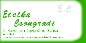 etelka csongradi business card